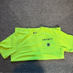 Carhartt Men's Neon Yellow Short Sleeve Tee
